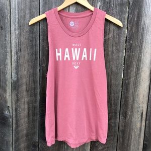 Roxy Maui Hawaii Tank Top Coral Pink